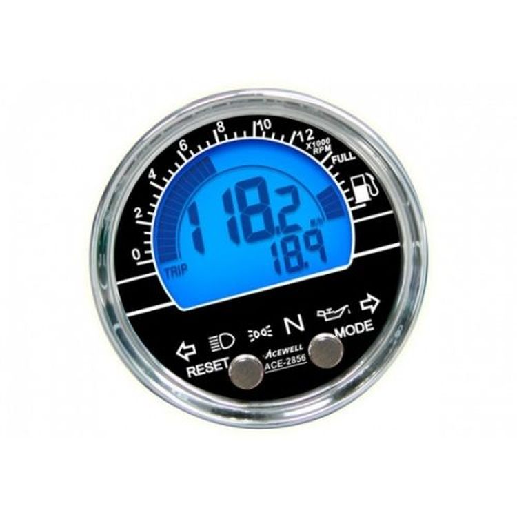 Acewell ACE-2956+ Round Speedometer & Tachometer Plastic Case