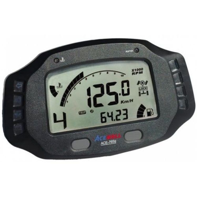 Acewell ACE-7859 The Ultimate Digidash Speedometer with Lap Timer