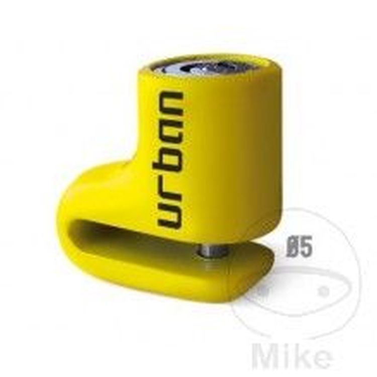 Motorcycle Security Disc Lock 5mm Pin in Yellow
