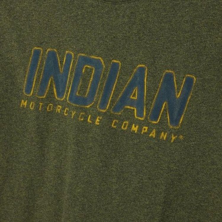 Indian Motorcycle Block Track T-Shirt - Khaki