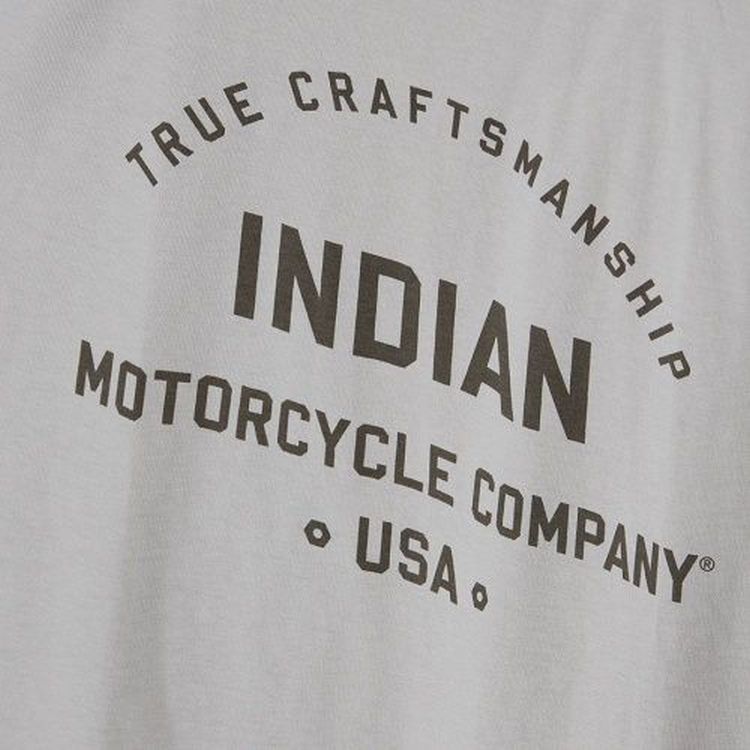 Indian Motorcycles Women's True Craftmanship Usa T-Shirt - Grey