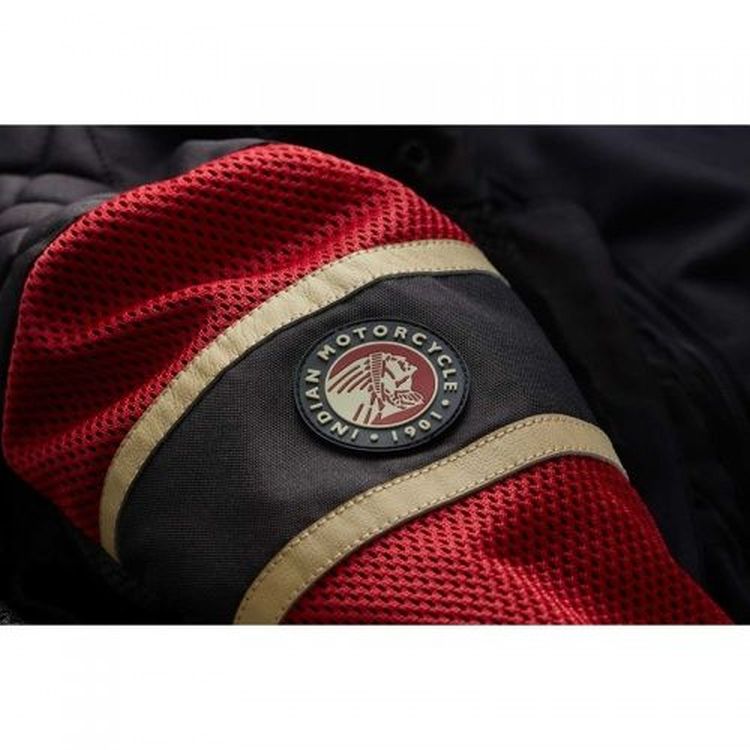 Indian Motorcycle men's 'Arlington' mesh Jacket - black & red