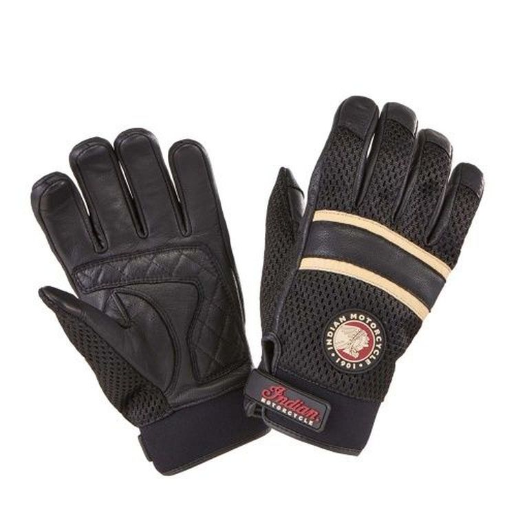 Indian Motorcycle 'Arlington' mesh gloves - black