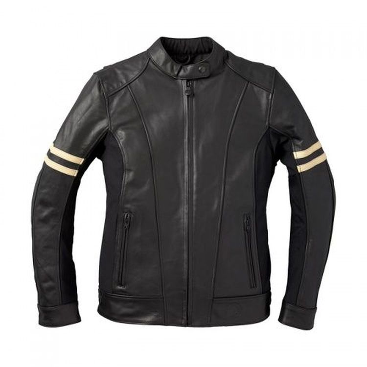Indian Motorcycle ladies 'Blake' leather riding Jacket with removable liner - black