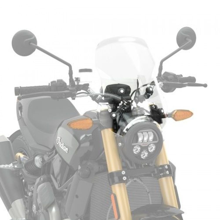 Indian FTR1200 Mid Windshield without Headlight Cowl Cutout