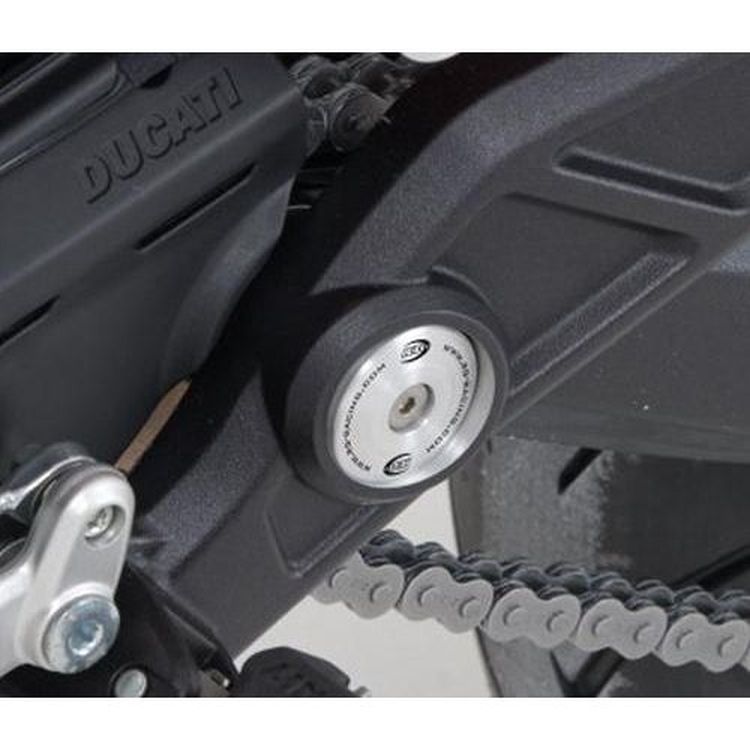 Frame Plug, silver aluminium, LHS only, Ducati Hypermotard 820 / Hyperstrada 820