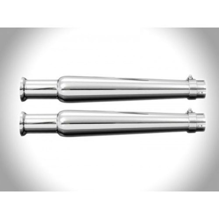 Chrome Trumpet silencers 47cm silencers for Indian Scout