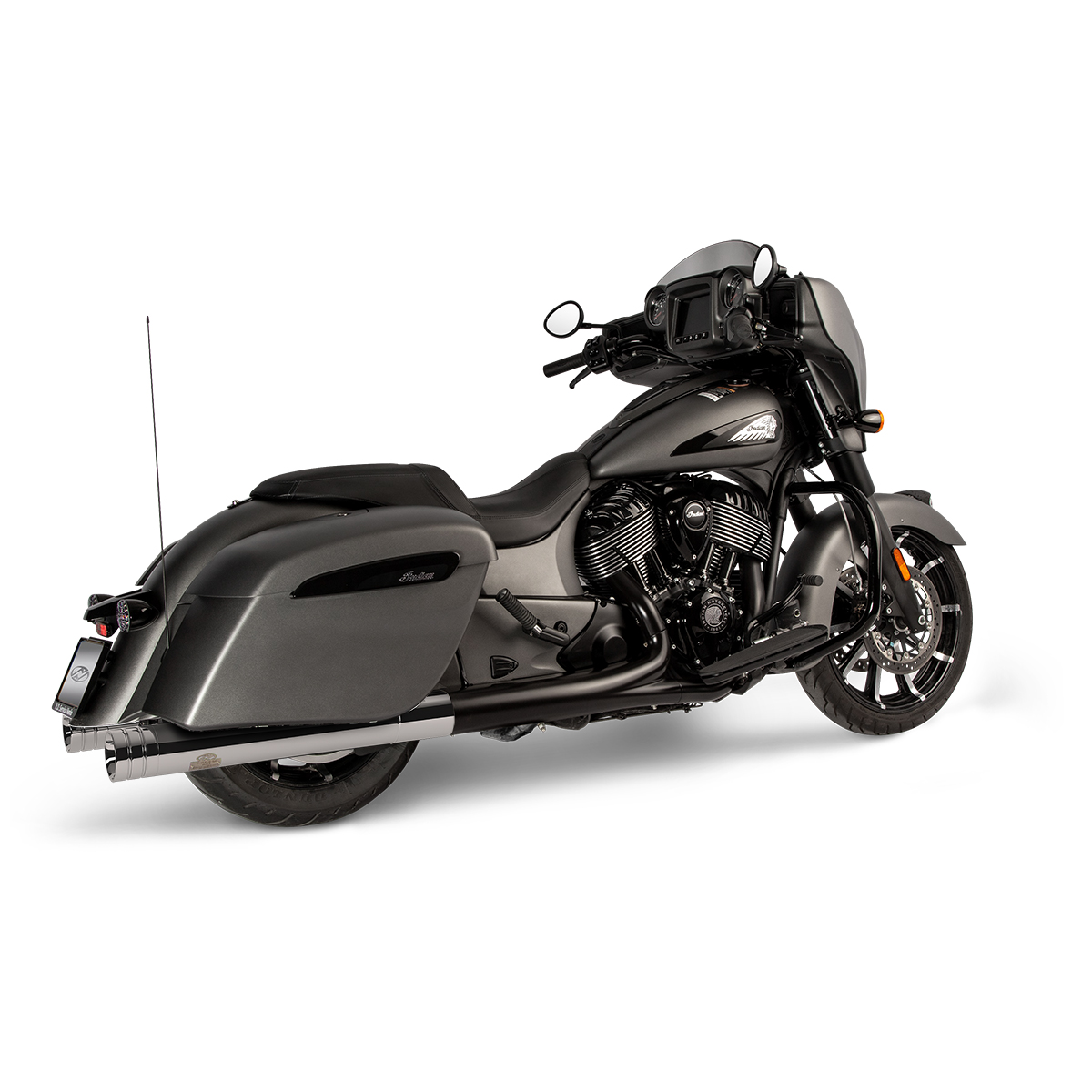 Jekill & Hyde Exhaust with Electronically Adjustable Noise Valve for 2019 Indian Chieftain, Roadmaster & Springfield Models