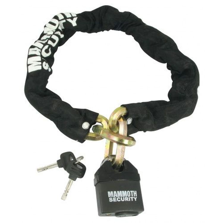 Mammoth 12mm Hexagon Lock & Chain - 1m Length For Motorcycles