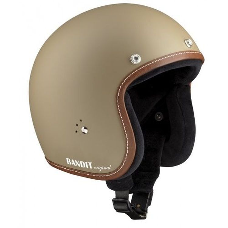 Bandit Jet Premium Matte Sandy Open Face Motorcycle Helmet
