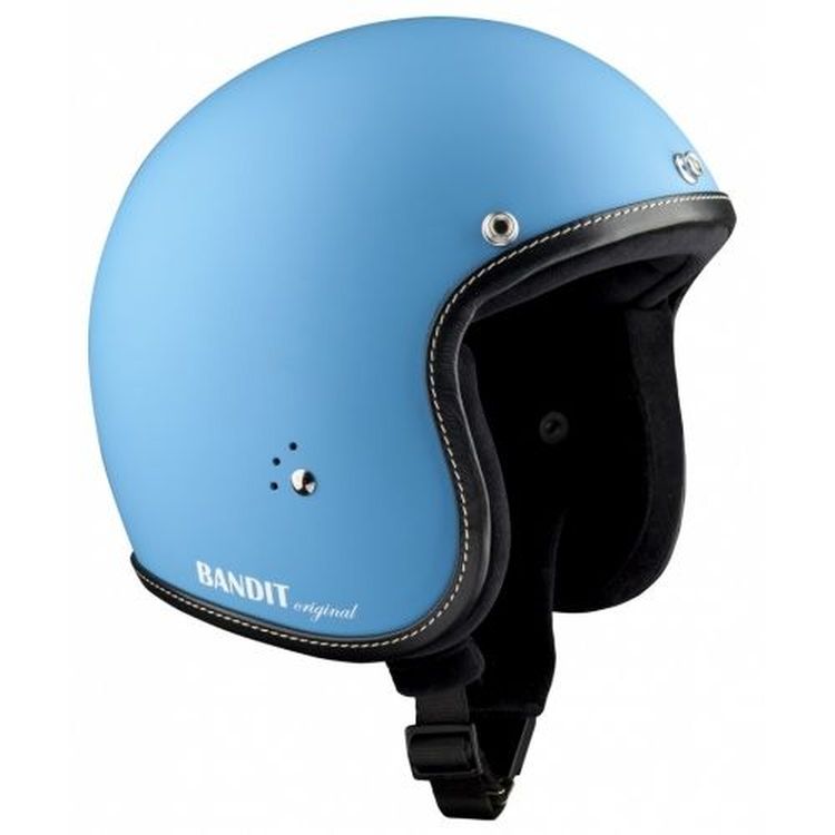 Bandit Jet Premium Matte Blue Open Face Motorcycle Helmet