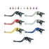 Pazzo Racing Motorcycle Billet Adjustable Clutch Lever - All Colours & Lengths H-250