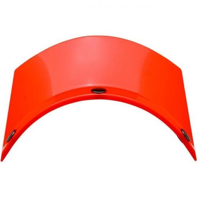 Biltwell Open Face Motorcycle Helmet Moto Visor Peak - Orange