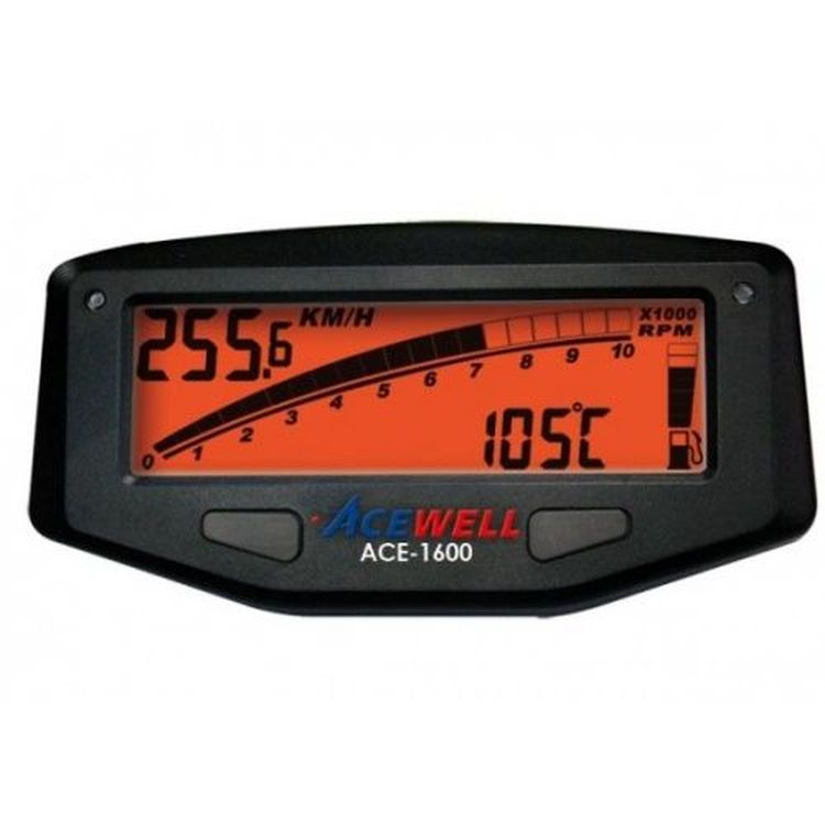 Acewell ACE-1600 Speedo Rev Gauge