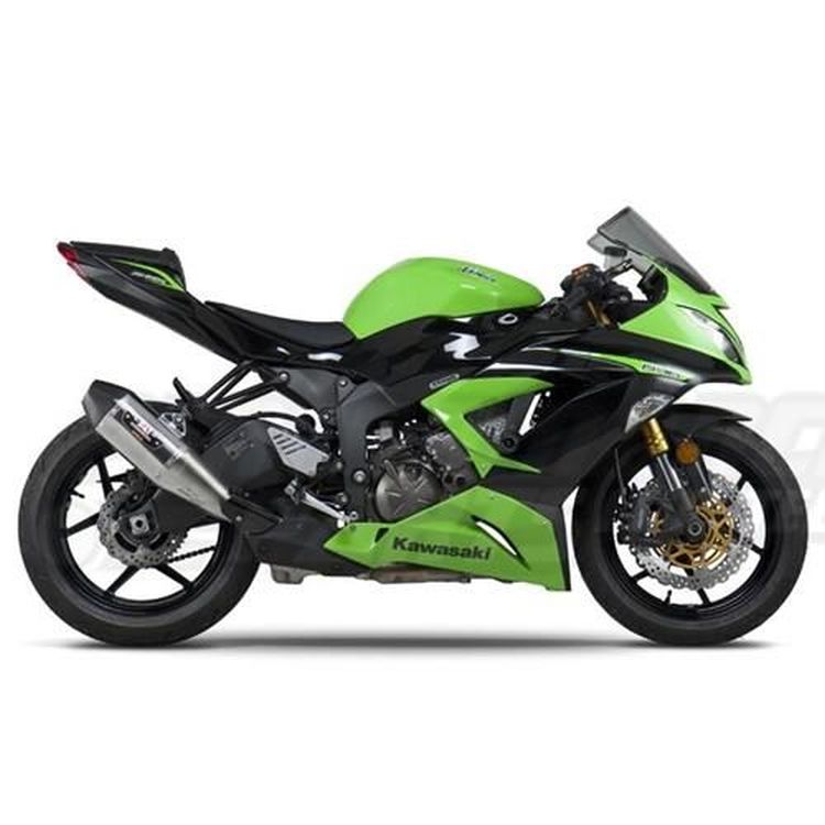 Kawasaki ZX-6R 13-15 Yoshimura RS4 Slip On Exhaust - Moore