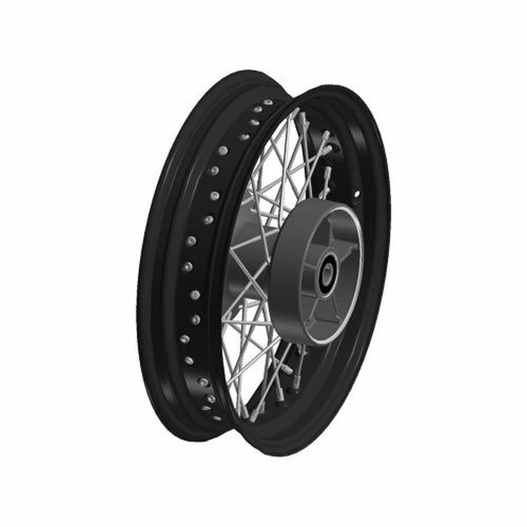Indian Rear Wire Wheel - 16 x 3.5 Black with Anniversary Gold