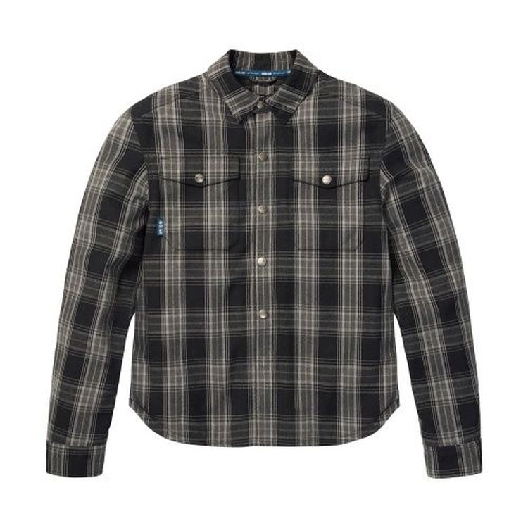 Indian Motorcycle Men's Canyon Plaid Armoured Shirt - Black