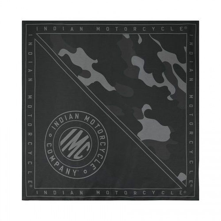 Indian Motorcycle Camo Bandana - Black