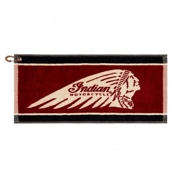 Indian Motorcycle Bar Towel - Red/Black