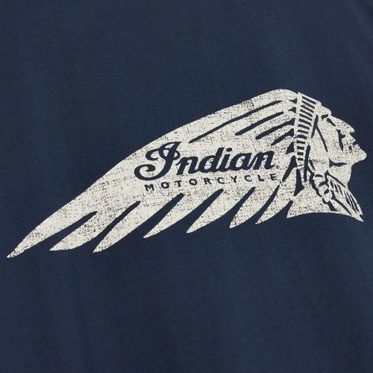 Indian Motorcycle Faded Headdress T-Shirt - Navy