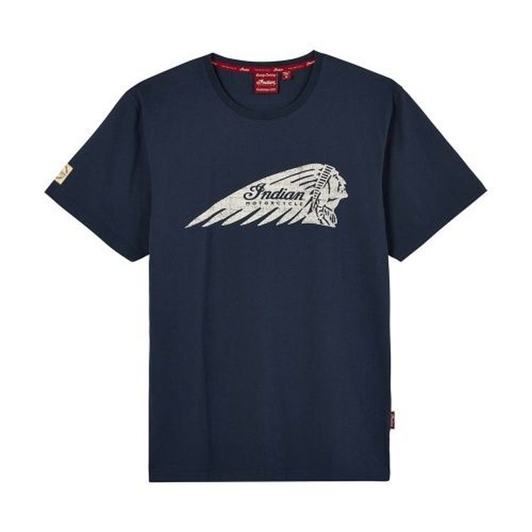 Indian Motorcycle men's Faded Headdress t-shirt (navy)