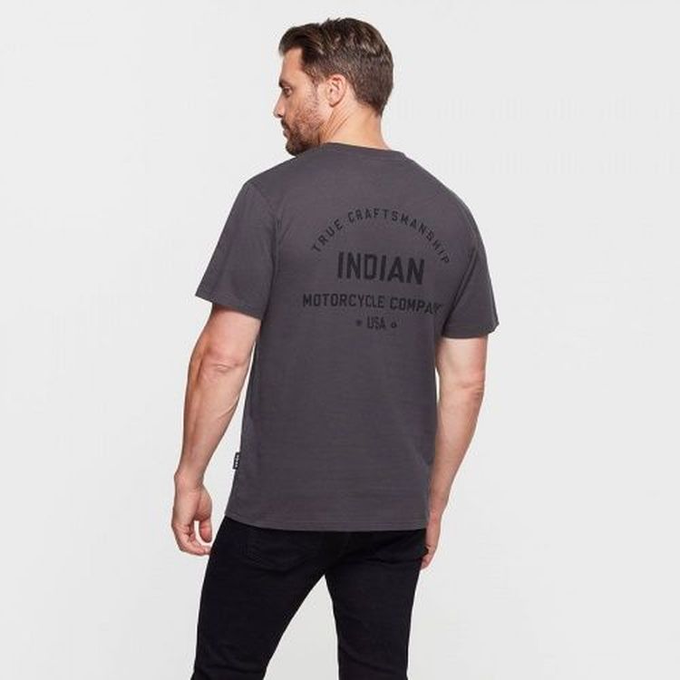 Indian Motorcycle True Craftmanship T-Shirt - Grey