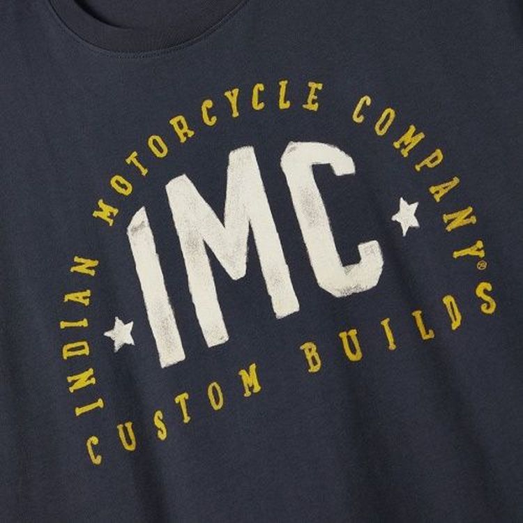 Indian Motorcycle IMC Custom Build T-Shirt - Navy
