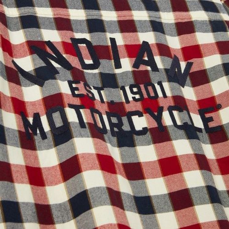 Indian Motorcycle Iowa Plaid Shirt - Red