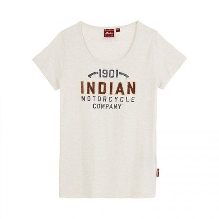 Indian Motorcycles Ladies 1901 IMC Glitter T-Shirt - Grey