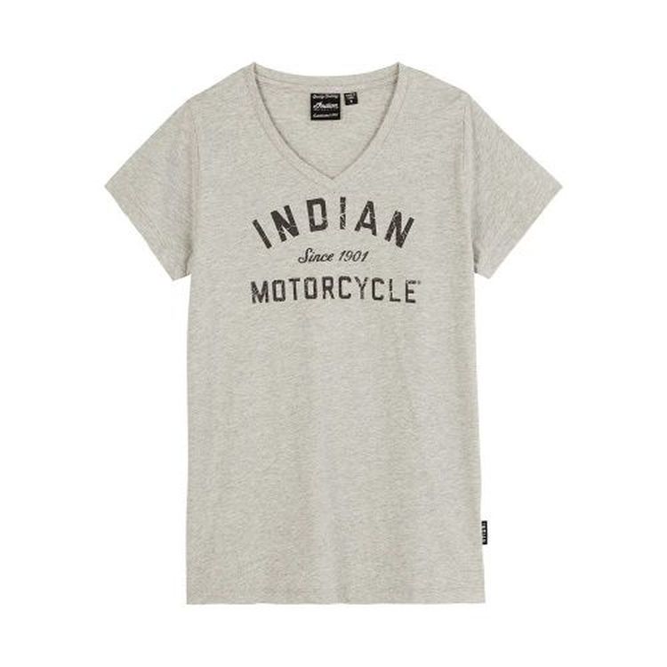 Indian Motorcycle Women's 2 V-Neck 1901 T-Shirt - Grey