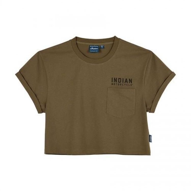 Indian Motorcycles Women's 1901 IMC Pocket T-Shirt - Khaki