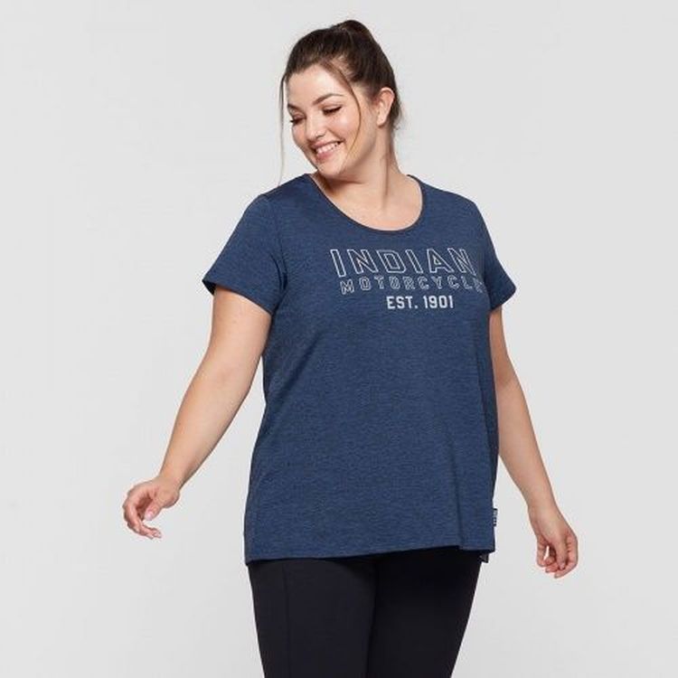 Indian Motorcycles Women's 1901 Athleisure T-Shirt - Blue