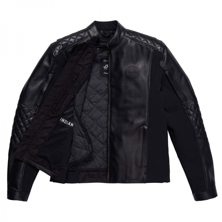 Indian Motorcycle Men's Lambeth Leather Jacket (black) - Moore