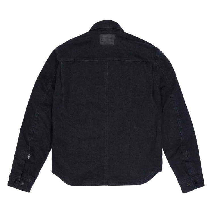 Indian Motorcycle Men's Denim Shirt, Washed Black