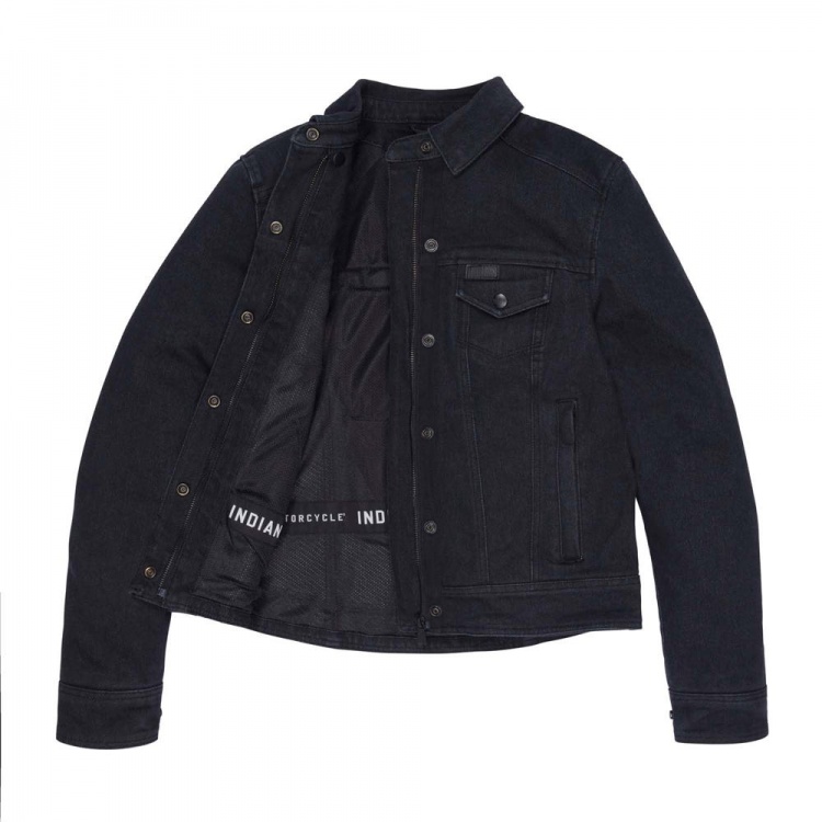 Indian Motorcycle Women's Alex Denim Jacket (black) - Moore Speed