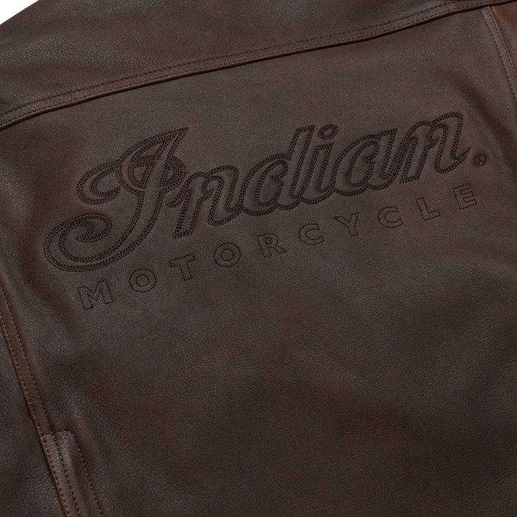 Indian Motorcycle Men's Ellington Leather Jacket - Tan