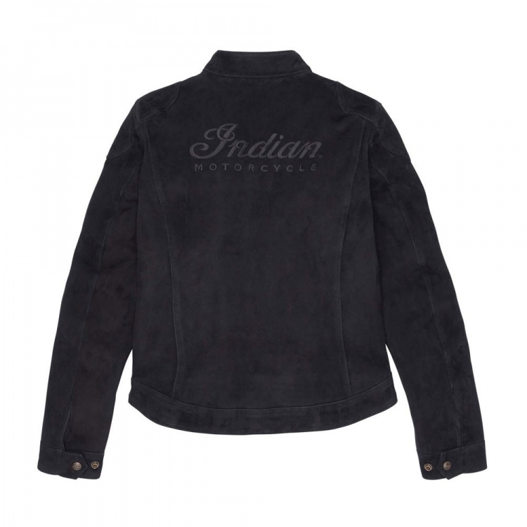 Indian Motorcycle Women's Cleveland Suede Jacket - Black