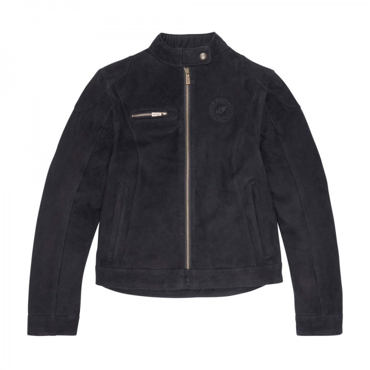 Indian Motorcycle Women's Cleveland Suede Jacket - Black