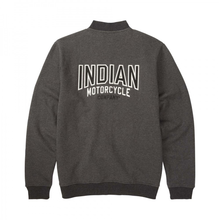 Indian Motorcycle Men's Colourblock Marl Yarn Zip-Thru Fleece