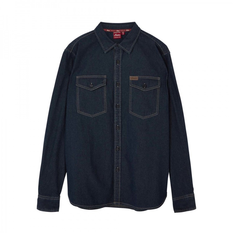 Indian Motorcycle Heritage Denim Shirt - Navy