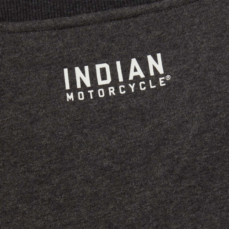 Indian Motorcycle Women's Contrast Ribbed Sweatshirt - Grey