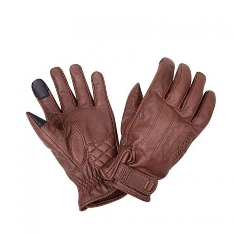 Indian Men's Leather Getaway Riding Gloves, Brown