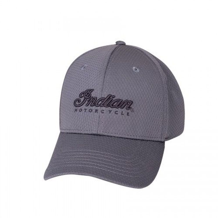 Indian Motorcycle Performance Hat with Embroidered Script Logo - Grey