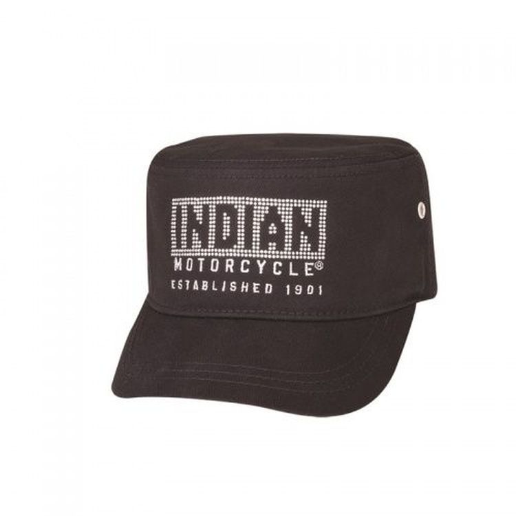Indian Motorcycle Ladies Diamante Cap - Black