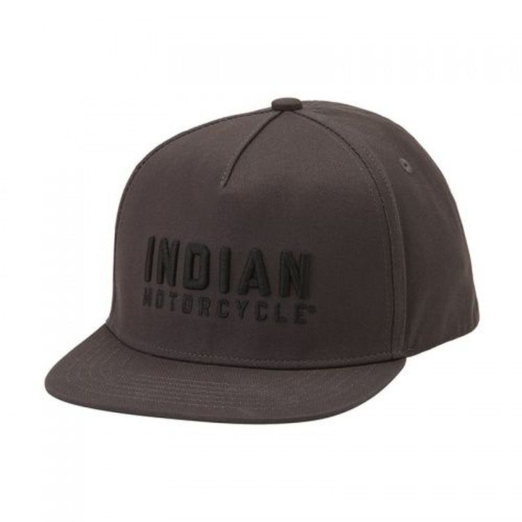 Indian Men's Block Logo Embroidery Hat, Grey