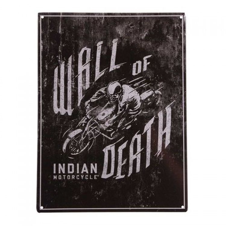 Indian Wall of Death, Metal Sign