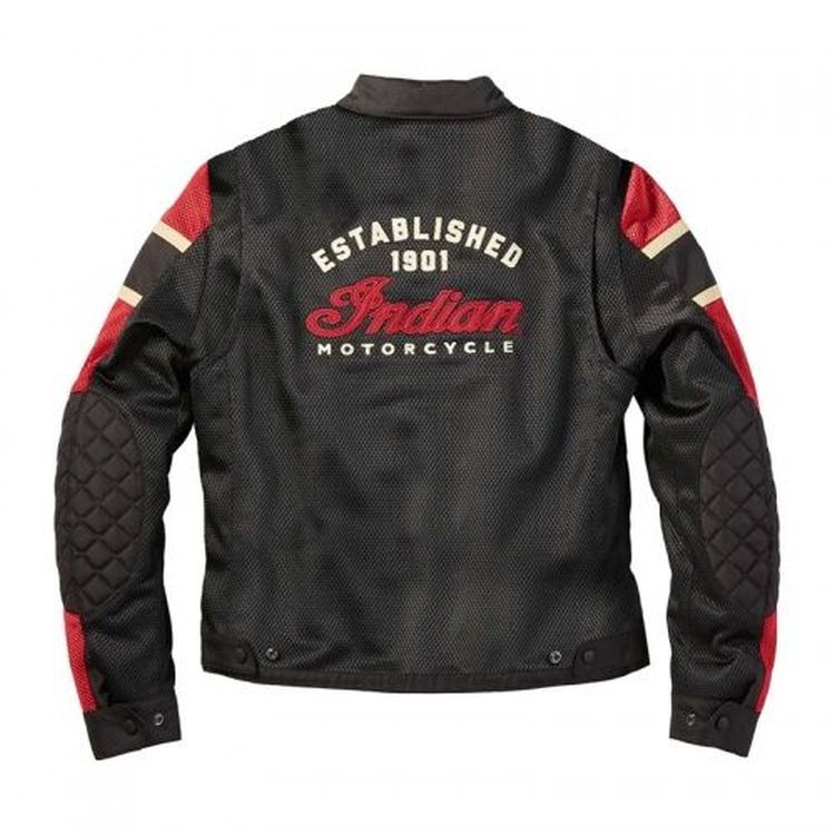 Indian Motorcycle men's 'Arlington' mesh Jacket - black & red