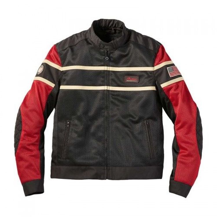 Indian Motorcycle men's 'Arlington' mesh Jacket - black & red