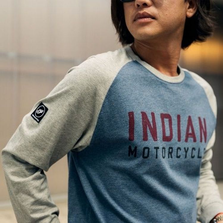 Indian Handdrawn Logo T-Shirt - Blue