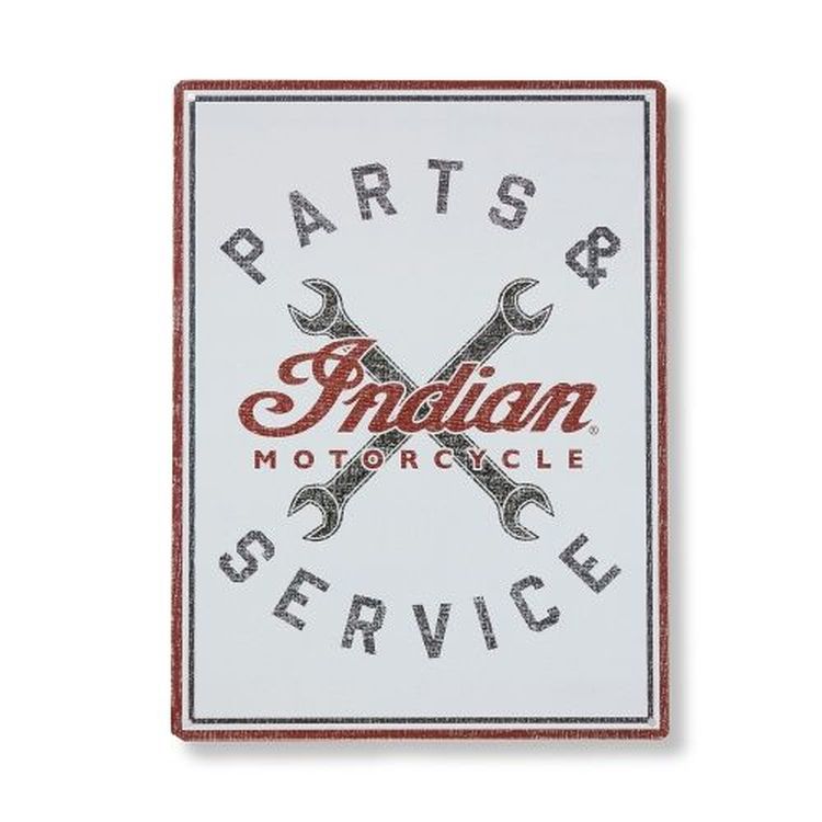 Indian Parts & Service Metal Sign